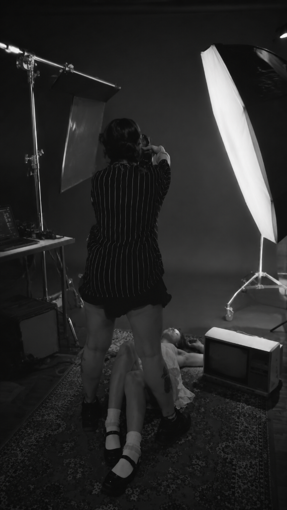 Creative direction on set